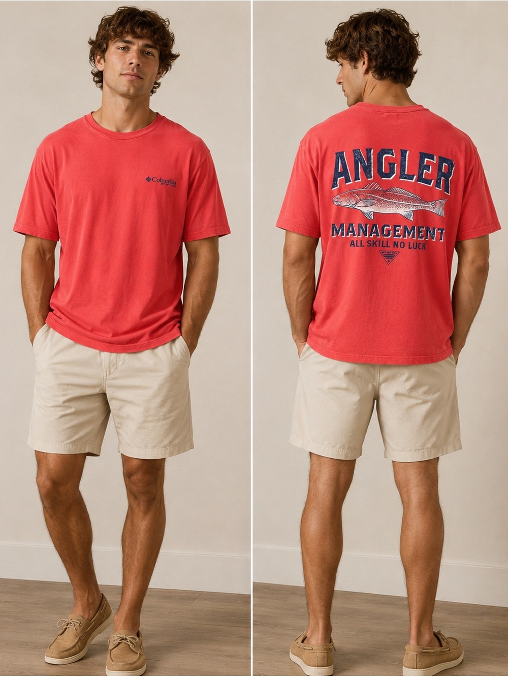 Columbia PFG Red Redfish Tee